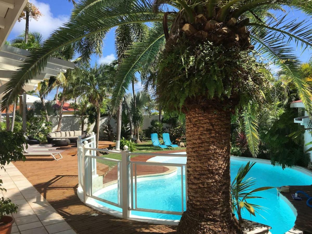 Villa Iguanou Et Piscine En Bord De Mer Proche Plages Marina Et Golf 생프랑수아 외부 사진