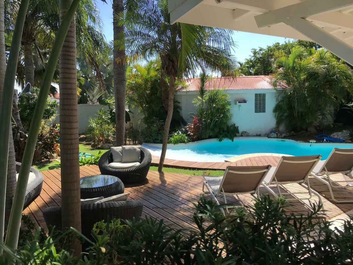 Villa Iguanou Et Piscine En Bord De Mer Proche Plages Marina Et Golf 생프랑수아 외부 사진