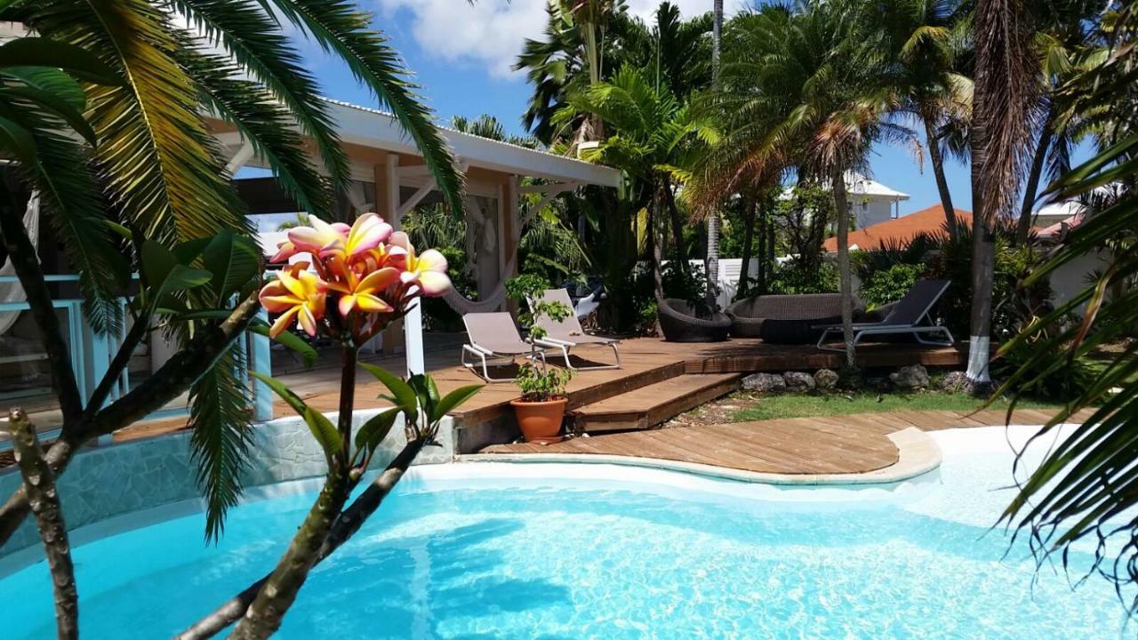 Villa Iguanou Et Piscine En Bord De Mer Proche Plages Marina Et Golf 생프랑수아 외부 사진